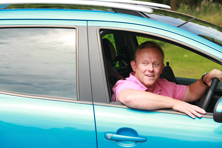 Motability Scheme customer driving Motability Scheme car