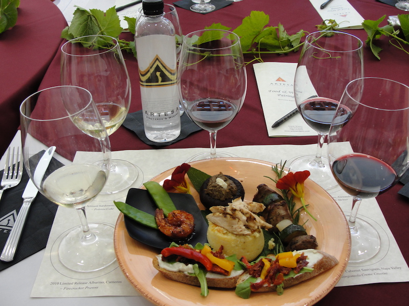 Napa-Artesa Winery-tasting pairing-c2011 Carole Terwilliger Meyers.JPG